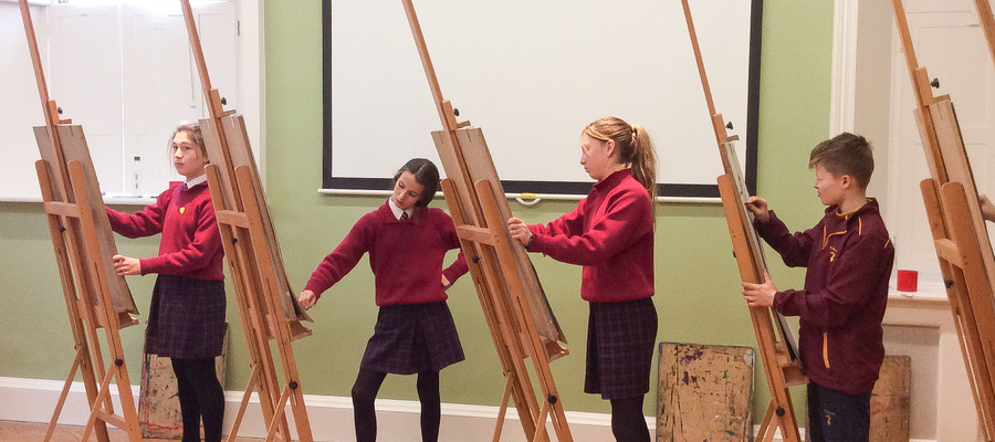 All Hallows students at the Holburne Museum