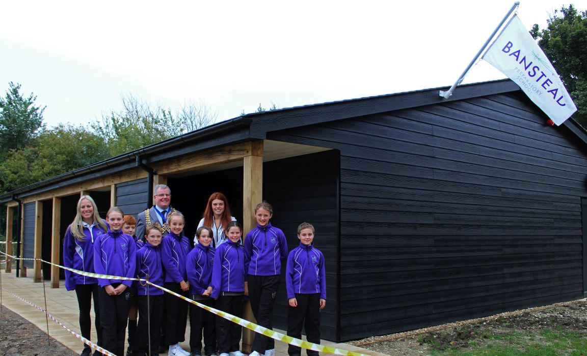 Banstead Prep School New Sports Pavilion Lauren Steadman Reigate Banstead Mayor