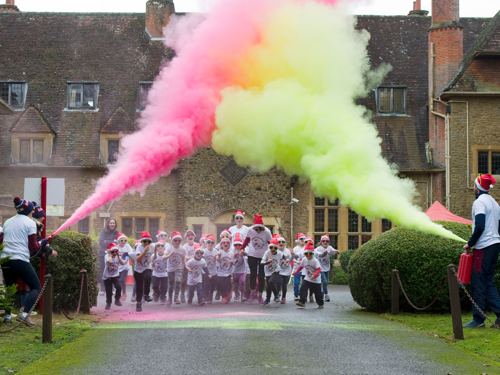 Colour Run at Barrow Hills School 211220