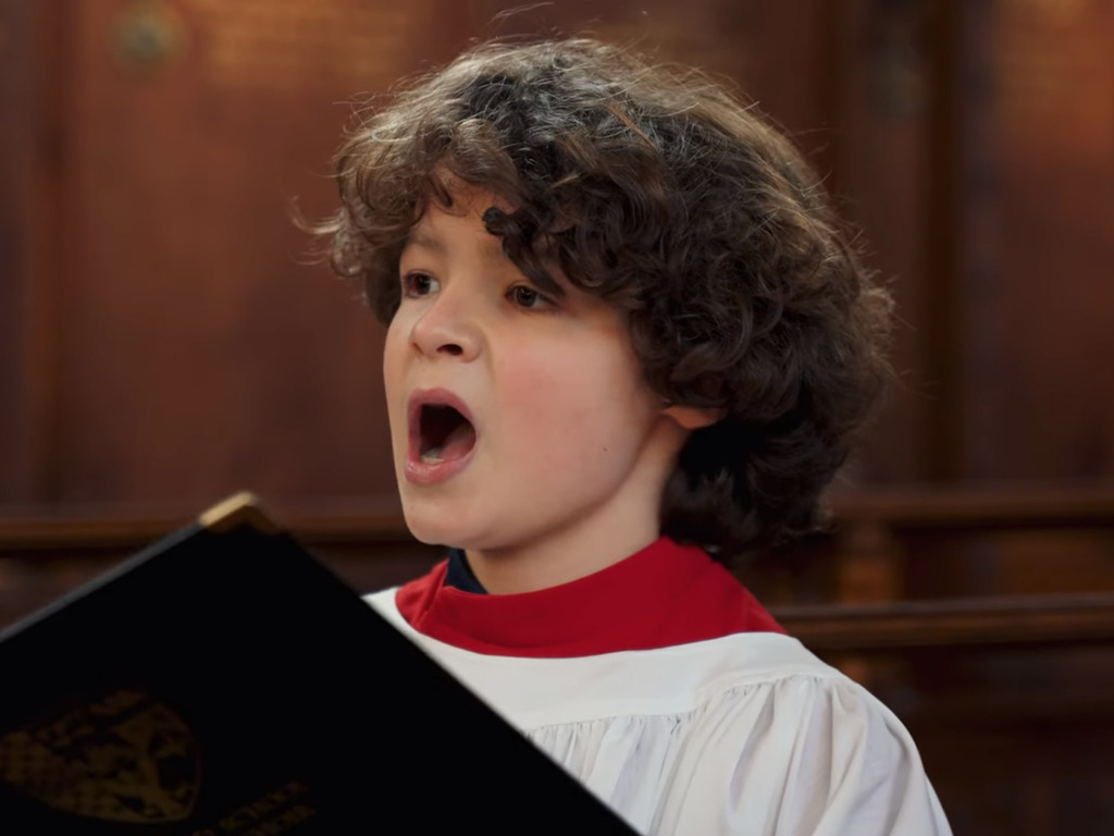 Alexander Olleson singing in Bedford School Chapel Choir 1