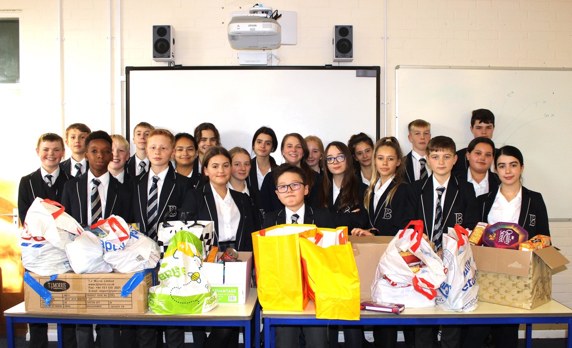 Ms Coy Tutor Group Foodbank Collection