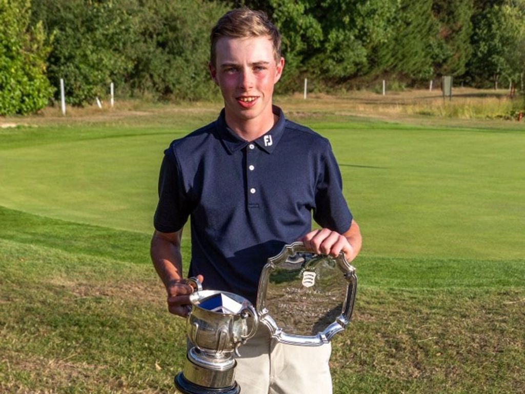 Golfer Max Porteous thumb