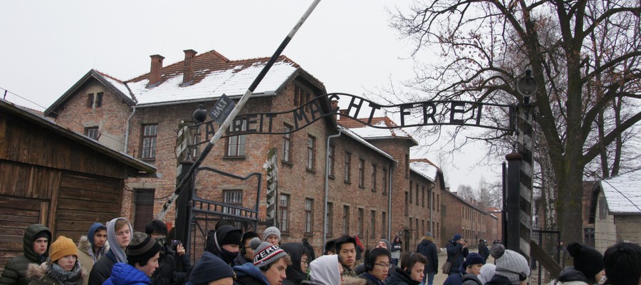 Brighton College pupils at Auschwitz