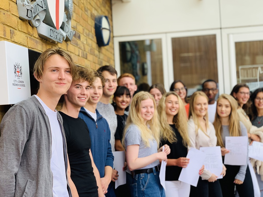 Freemen's A level students celebrating success