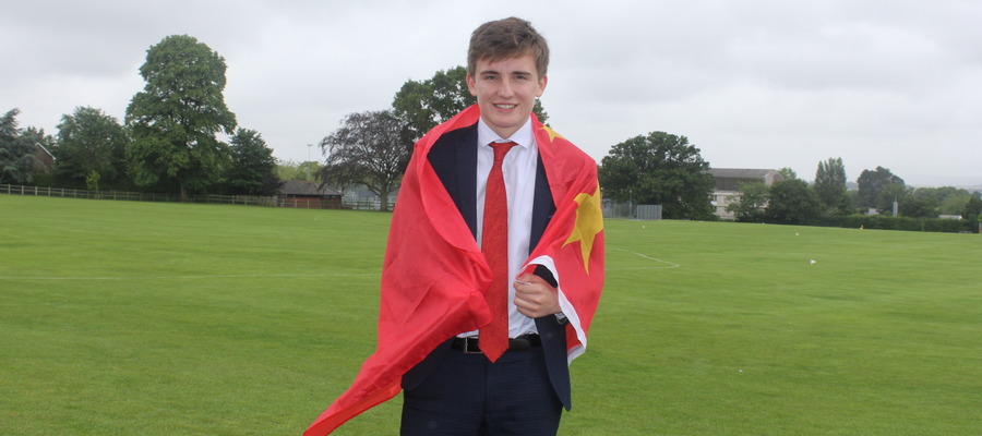 Exeter School pupil George Heard has been offered a three-week work placement in China by an alumnus