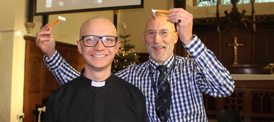 Revd Tom's head shave (2)
