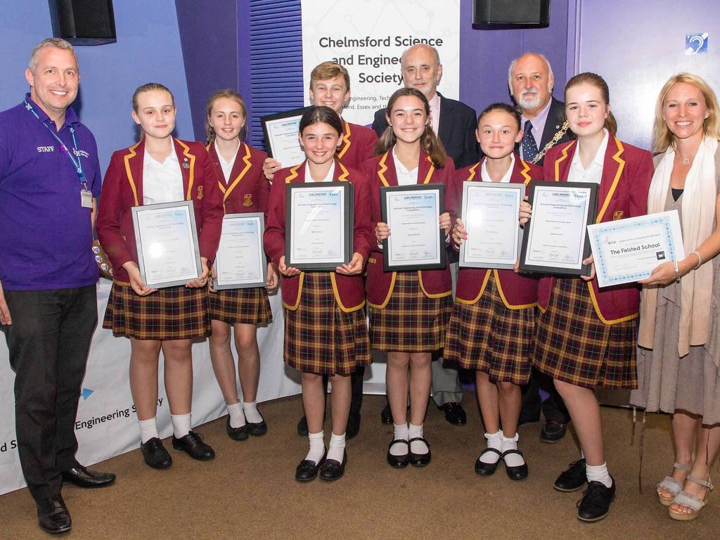 Felsted prep pupils accept their awards