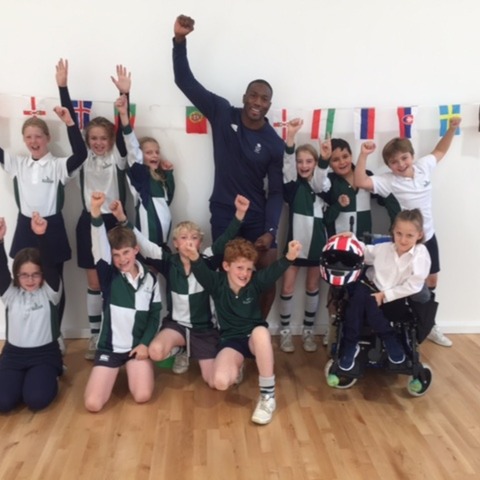 Kitebrook's Year 5 with Olympian Toby Olubi