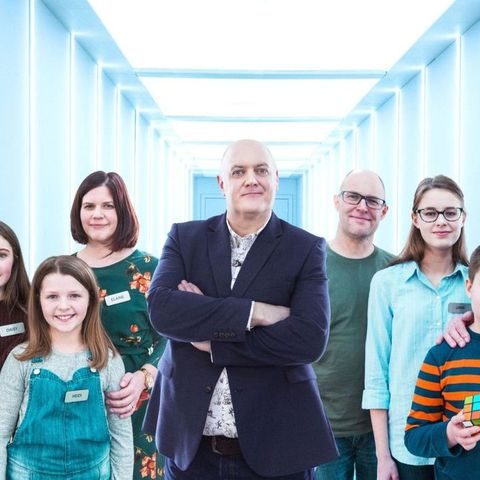 The Simmons family, right of Dara O'Briain