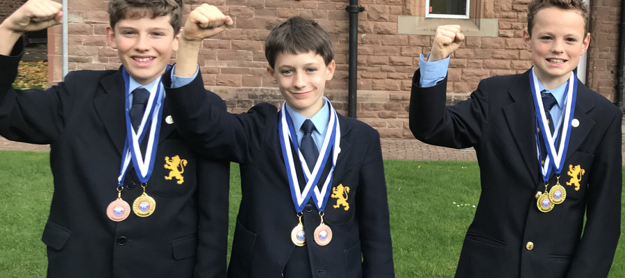 Henry Evans, Oliver Lloyd and Harry Dawes.