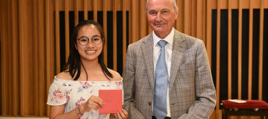 Hazel Lau with Charles Blacklock.