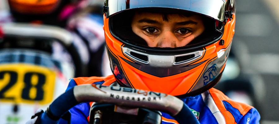 Leo in action in his kart