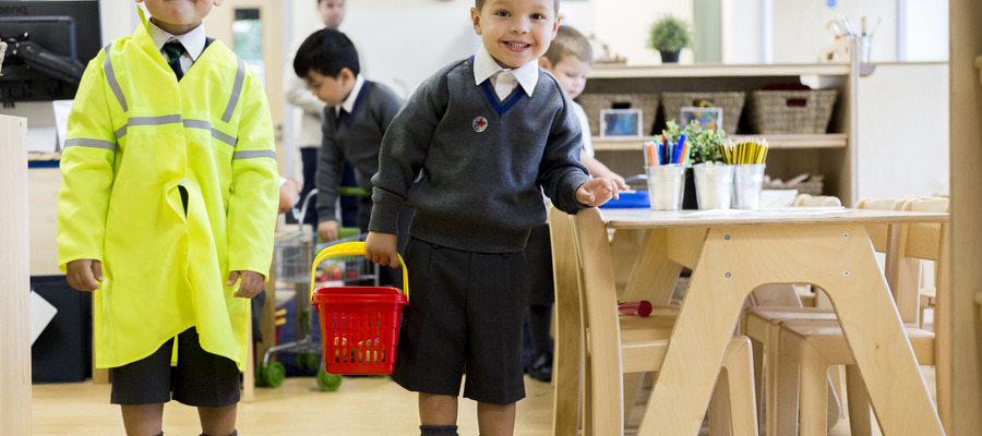 Norwich School welcome Reception aged children for the first time, September 2018