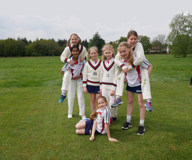 OPS girls play Cricket for the first time