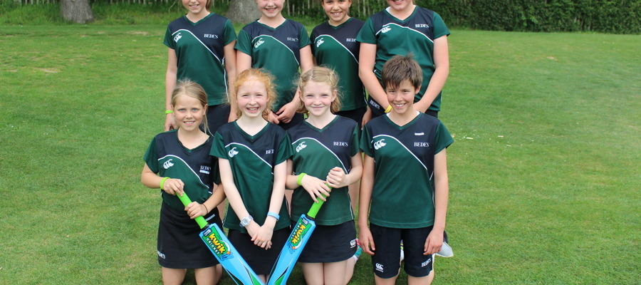 Bede’s Prep A Girls Cricket team, winners of the IAPS U11 Girls Cricket Tournament