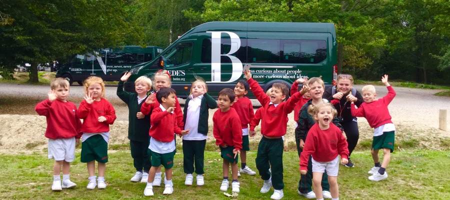 Bede’s Pre-Prep Reception pupils at Abbot’s Wood, Arlington
