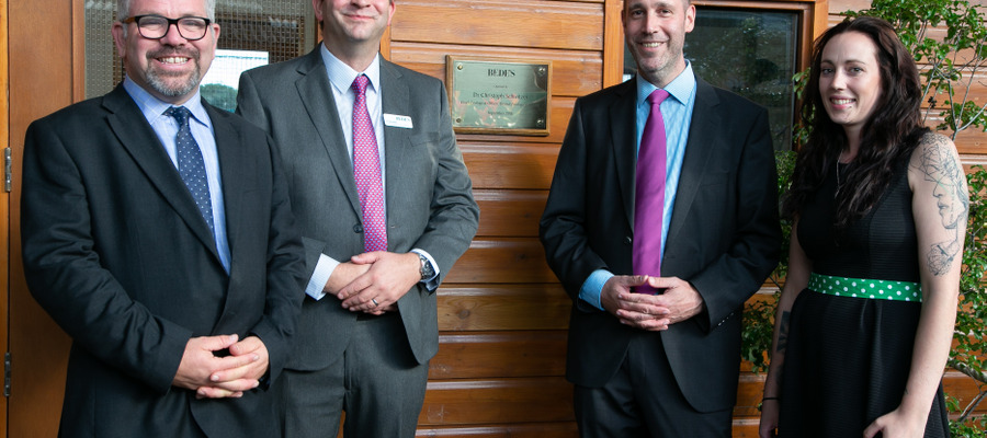 1. L to R John Tuson, Academic Deputy Head at Bede’s; Paul Juniper, Teacher of Science at Bede’s; Dr Christoph Schwitzer, Chief Zoological Officer of