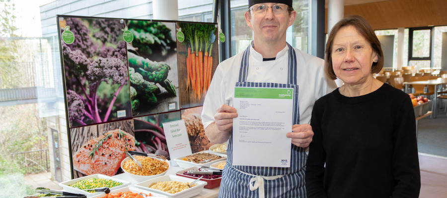 Tony Brooks, Catering and Events Manager, and Margaret Imlah, Facilities Director at St George's School for Girls, Edinburgh