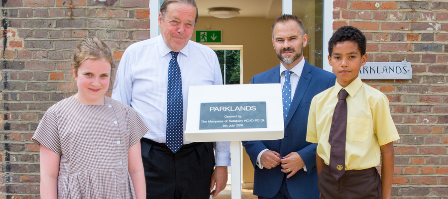 The Marquess of Salisbury opens the new Parklands building