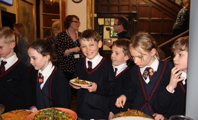 Children enjoying Zero Waste pop up food