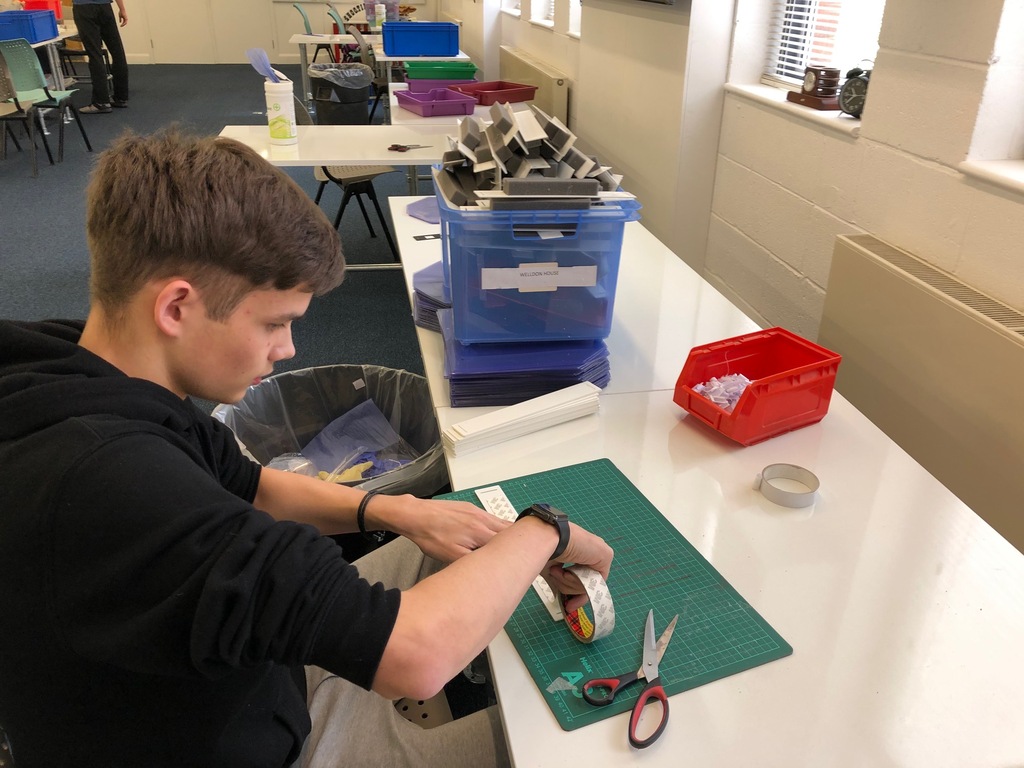 Students help make protective visors