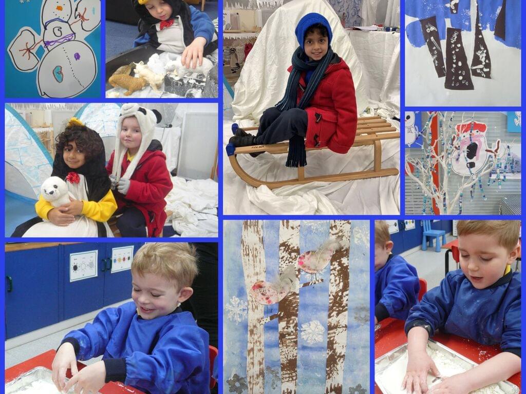 Nursery Winter Wonderland collage