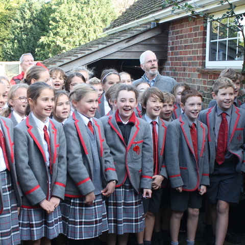 Chapel Choir sings Happy Birthday